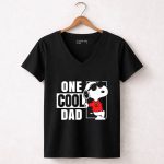 One Cool Dad Snoopy 7 Womens V Neck