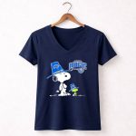 Orlando Magic Snoopy Woodstock NBA Collaboration 5 Womens V Neck