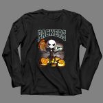 Packers Halloween Jack Skellington Green Bay Football Pumpkins 4 Long Sleeves