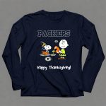 Packers Snoopy Charlie Brown Happy Thanksgiving 6 Long Sleeves
