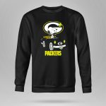Packers Snoopy Driving Car with Woodstock and Packers 9 Sweatshirt