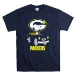 Packers Snoopy Driving Car with Woodstock and Packers T Shirt 7