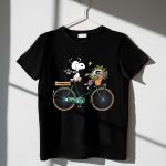 Packers Snoopy on Bicycle with Flowers and Woodstock 1 T Shirt