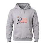 Patriotic Snoopy Wearing Uncle Sam Hat with American Flag Background 4th Of July 8 Hoodie