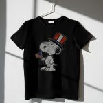 Patriotic Snoopy with American Flag and Top Hat Peanuts 1 T Shirt