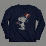 Patriotic Snoopy with American Flag and Top Hat Peanuts 6 Long Sleeves