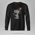 Patriotic Snoopy with American Flag and Top Hat Peanuts 9 Sweatshirt