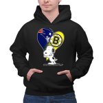 Patriots Bruins Snoopy Heart Hug 2 Hoodie