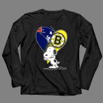 Patriots Bruins Snoopy Heart Hug 4 Long Sleeves