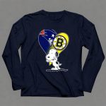Patriots Bruins Snoopy Heart Hug 6 Long Sleeves