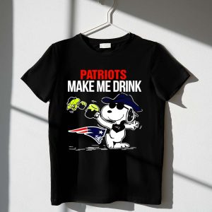 Patriots Snoopy Make Me Drink New England Football Peanuts Woodstock 1 T Shirt