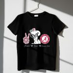 Peace Love Alabama Crimson Tide Snoopy Football Fan Gear 1 T Shirt
