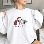Peace Love Atlanta Falcons Snoopy 9 Sweatshirt