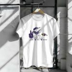 Peace Love Baltimore Ravens Snoopy Ravens T Shirt 6