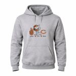 Peace Love Chicago Bears Snoopy Victory 8 Hoodie