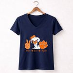 Peace Love Clemson Tigers Snoopy With Paw Print And Heart Icons 5 Womens V Neck.jpg