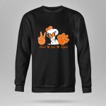 Peace Love Clemson Tigers Snoopy With Paw Print And Heart Icons 9 Sweatshirt.jpg