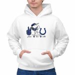 Peace Love Colts Snoopy Indianapolis 2 Hoodie