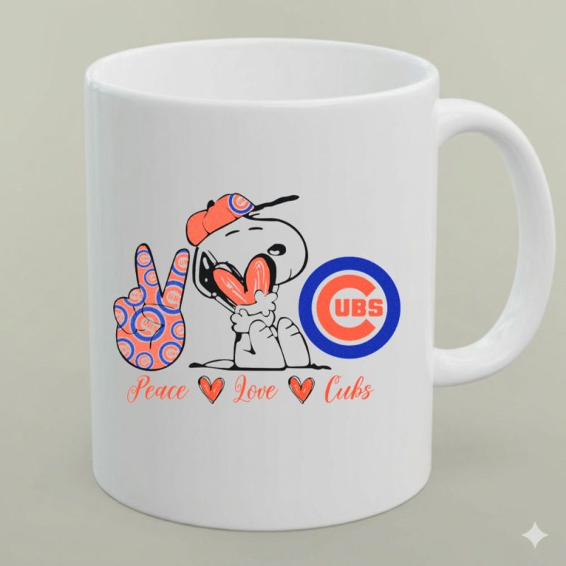 Peace Love Cubs Snoopy Chicago Cubs Baseball 1 Mug.jpg