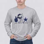 Peace Love Dallas Cowboys Snoopy Star 6 Long Sleeves