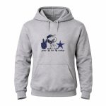 Peace Love Dallas Cowboys Snoopy Star 8 Hoodie