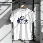 Peace Love Dallas Cowboys Snoopy Star T Shirt 6