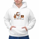 Peace Love Heart Bengals Snoopy Football Fan 2 Hoodie