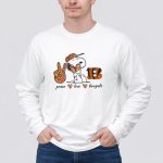 Peace Love Heart Bengals Snoopy Football Fan 4 Long Sleeves