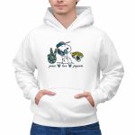 Peace Love Jacksonville Jaguars Snoopy 2 Hoodie