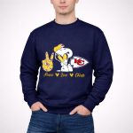 Peace Love Kansas City Chiefs Snoopy Nfl Emojis 3 Sweatshirt
