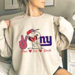 Peace Love New York Giants Snoopy Ny 3 Sweatshirt
