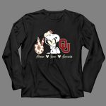 Peace Love Oklahoma Sooners Snoopy 4 Long Sleeves.jpg