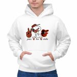 Peace Love Orioles Snoopy Cheerful Baltimore Baseball Spirit 2 Hoodie