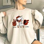 Peace Love Orioles Snoopy Cheerful Baltimore Baseball Spirit 3 Sweatshirt