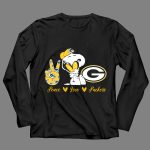 Peace Love Packers Snoopy Green Bay Packers 4 Long Sleeves