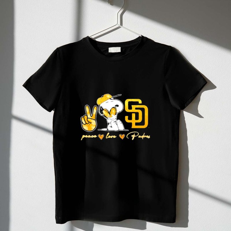 Peace Love Padres Snoopy San Diego Padres 1 T Shirt.jpg
