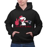 Peace Love Patriots Snoopy New England 2 Hoodie