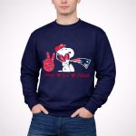 Peace Love Patriots Snoopy New England 3 Sweatshirt