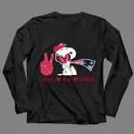 Peace Love Patriots Snoopy New England 4 Long Sleeves