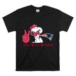 Peace Love Patriots Snoopy New England T Shirt 6