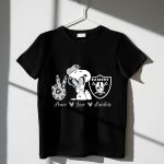 Peace Love Raiders Snoopy Football 1 T Shirt