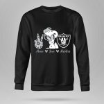 Peace Love Raiders Snoopy Football 9 Sweatshirt