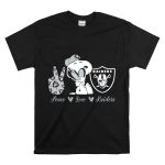 Peace Love Raiders Snoopy Football T Shirt 6