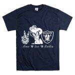 Peace Love Raiders Snoopy Football T Shirt 7