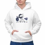 Peace Love Rams Los Angeles Snoopy 2 Hoodie