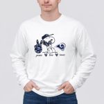 Peace Love Rams Los Angeles Snoopy 4 Long Sleeves