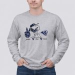 Peace Love Rams Los Angeles Snoopy 6 Long Sleeves