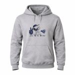 Peace Love Rams Los Angeles Snoopy 8 Hoodie