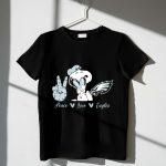 Peace Love Snoopy Philadelphia Eagles 1 T Shirt