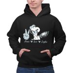 Peace Love Snoopy Philadelphia Eagles 2 Hoodie